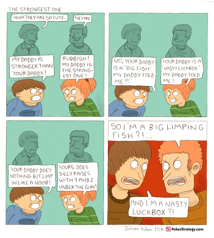 Lustige Pokercartoons Son