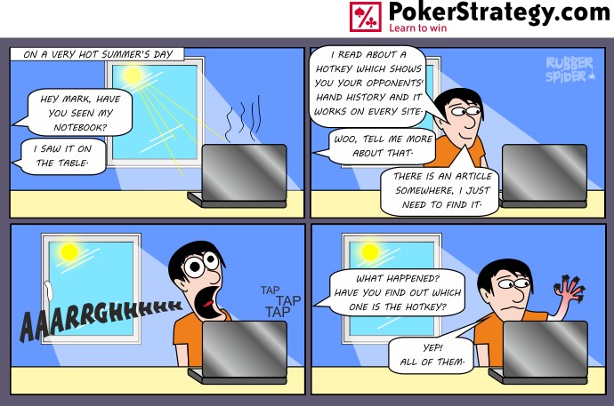 Grappige pokercartoon Tricks