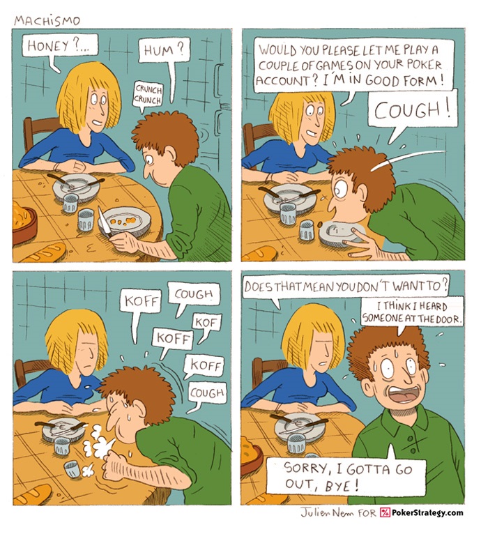 Grappige pokercartoon Play