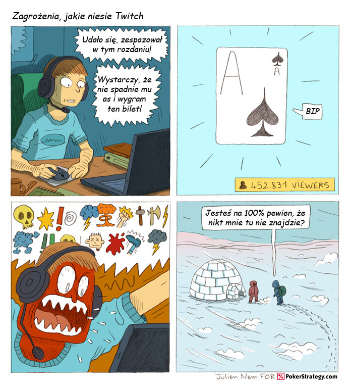 Śmieszny Pokerowy Komiks Twitch