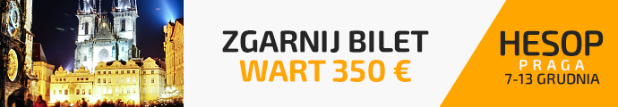 Zgarnij bilet wart 350 &euro; na HESOP Praga