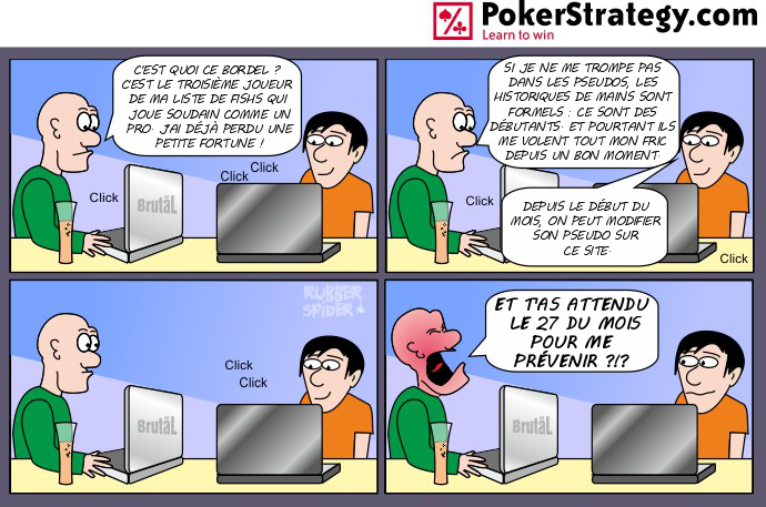 BD de poker humoristique Pseudos