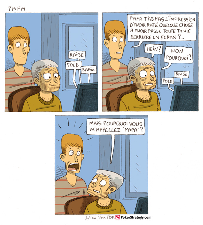 BD de poker humoristique Le temps