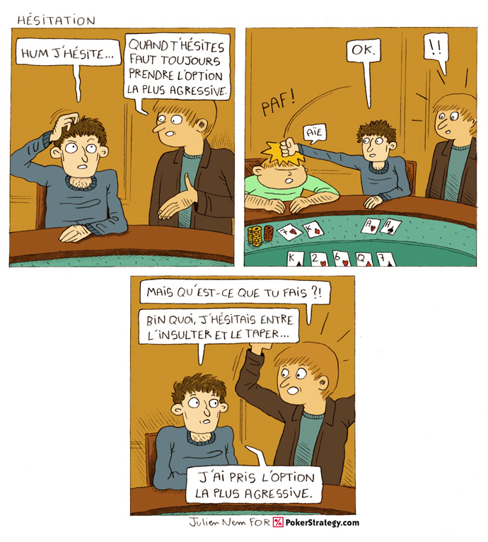 BD de poker humoristique Agressivité