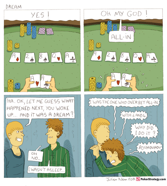 Funny Poker Cartoons Overbet