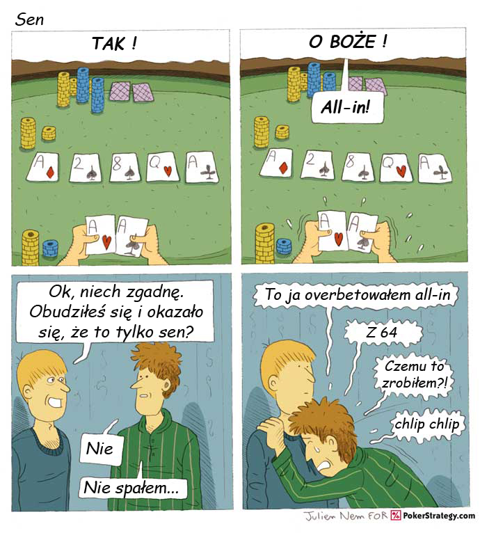 Śmieszny Pokerowy Komiks Overbet