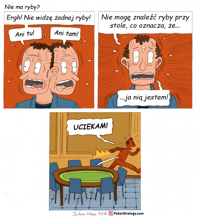 Śmieszny Pokerowy Komiks Fish