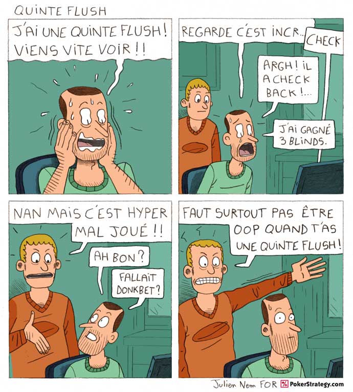 BD de poker humoristique Flush