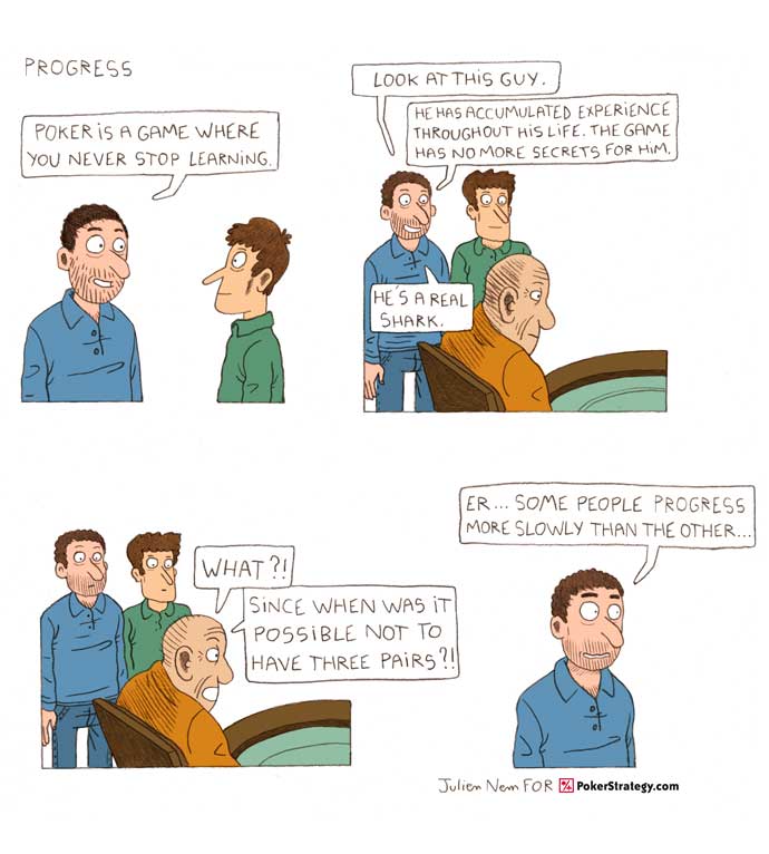 Grappige pokercartoon Experience