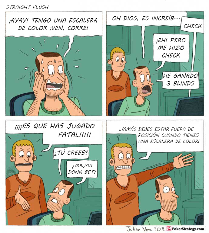 Tiras de poker divertidas Flush