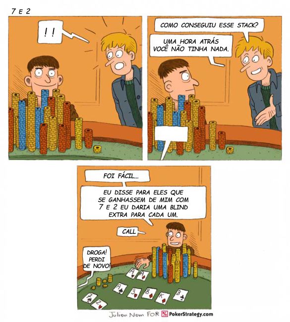 Tirinhas de poker divertidas Stack