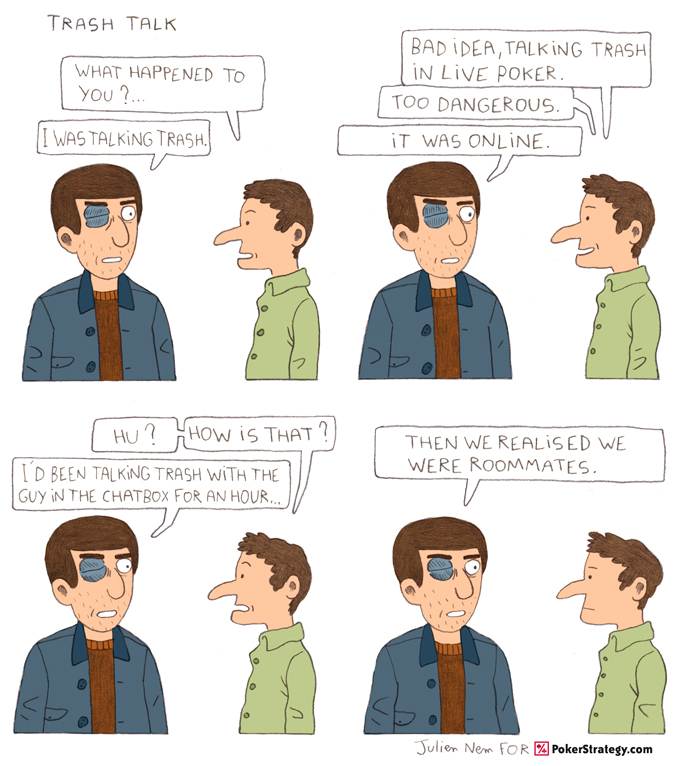 Funny Poker Cartoons Trash Talk