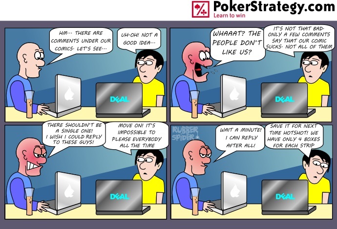 Grappige pokercartoon Answers