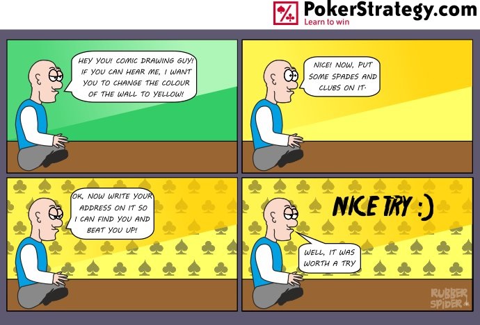 Lustige Pokercartoons Guess