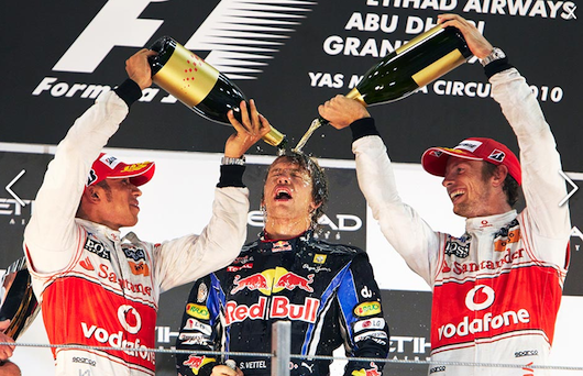 F1 winners podium