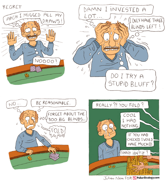 Grappige pokercartoon Draws