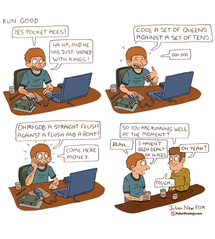 Funny Poker Cartoons Luck