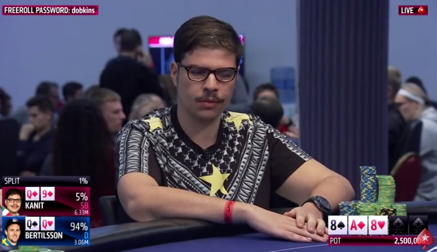 Kanit am Flop EPT Dublin High Roller