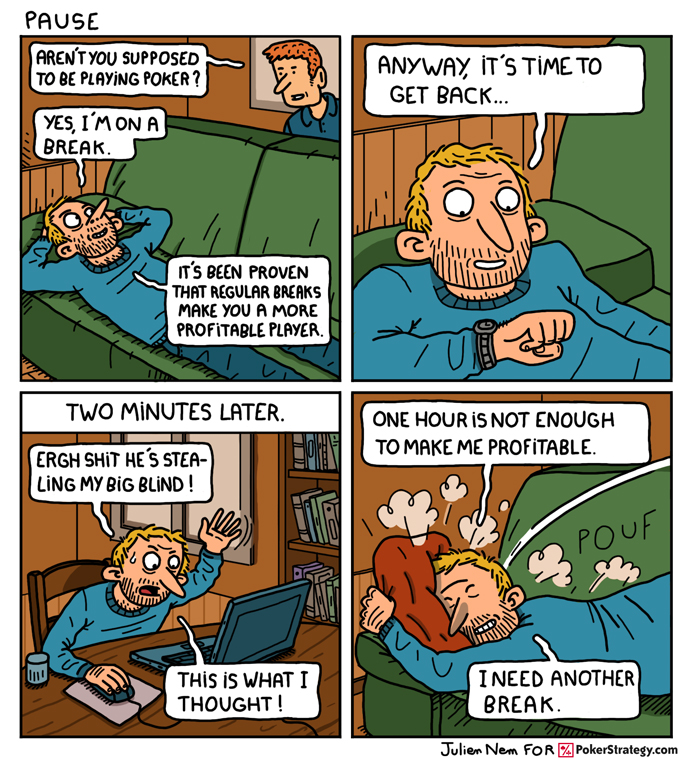 Funny Poker Cartoons Break