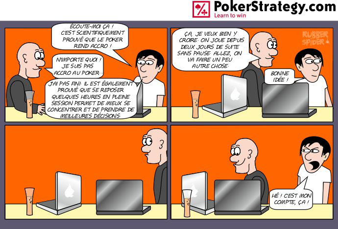 BD de poker humoristique Pause