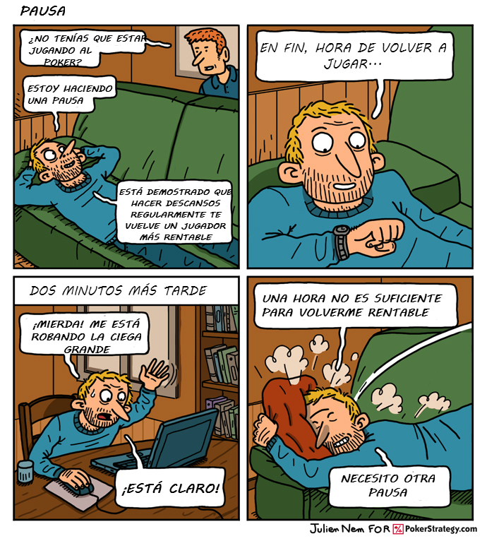 Tiras de poker divertidas Pausa