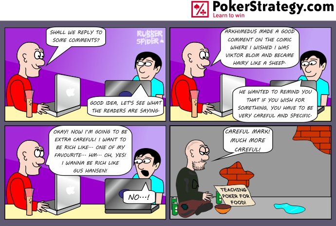 Lustige Pokercartoons Hansen