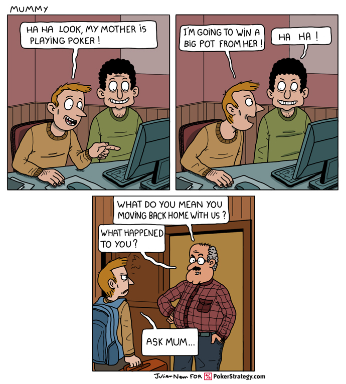 Lustige Pokercartoons Parents