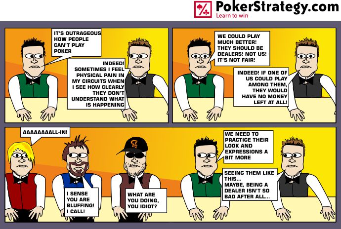 Funny Poker Cartoons Dealers