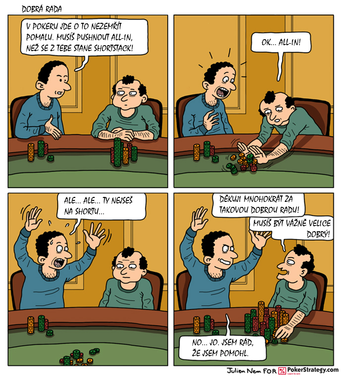 Vtipn&yacute; pokerov&yacute; komiks Stack