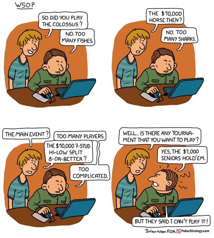 Funny Poker Cartoons WSOP