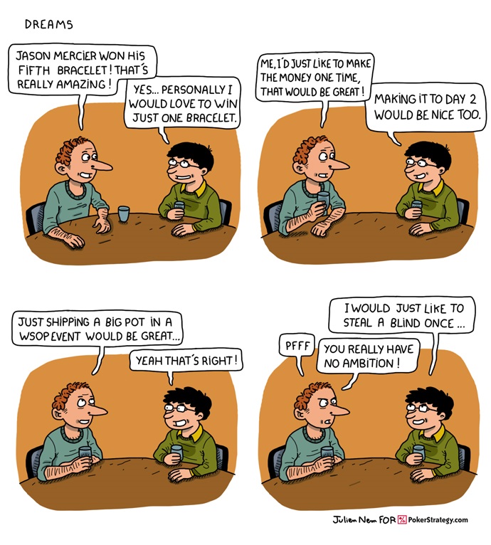 Lustige Pokercartoons WSOP