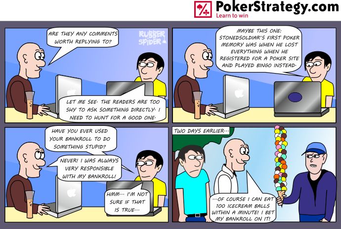 Funny Poker Cartoons Bankroll