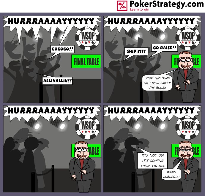 Grappige pokercartoon WSOP