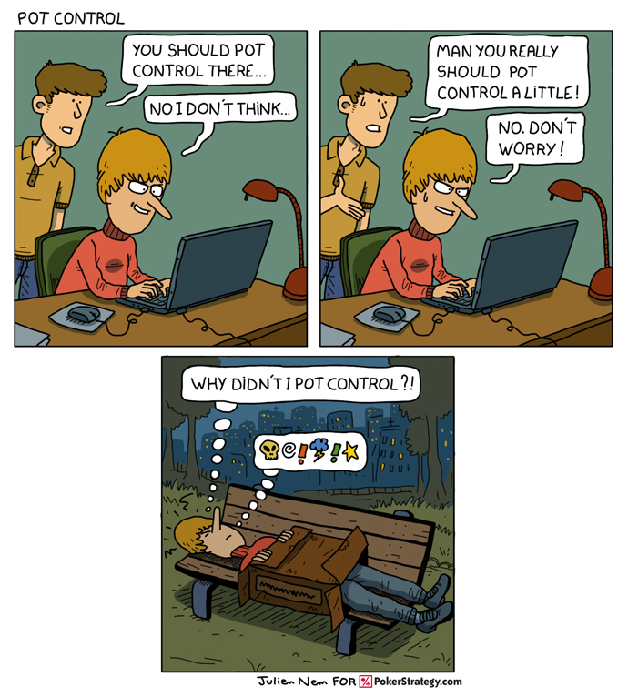 Funny Poker Cartoons Pot