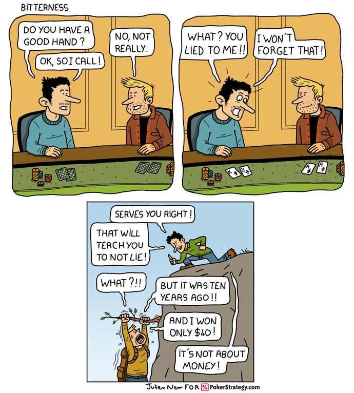 Lustige Pokercartoons Lie