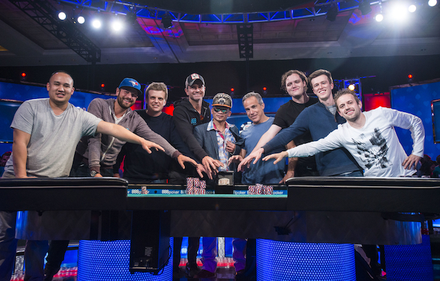The 2016 WSOP November Nine