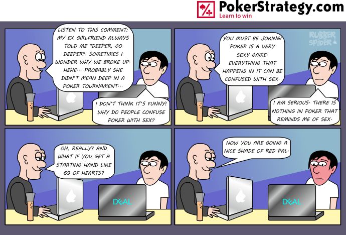 Lustige Pokercartoons Hearts