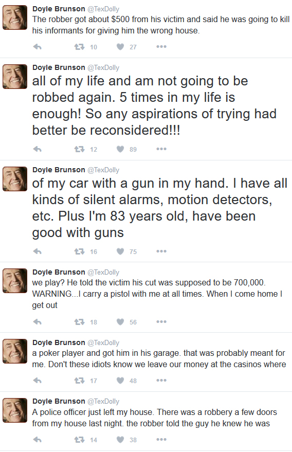 Doyle Brunson Twitter robbery 2016