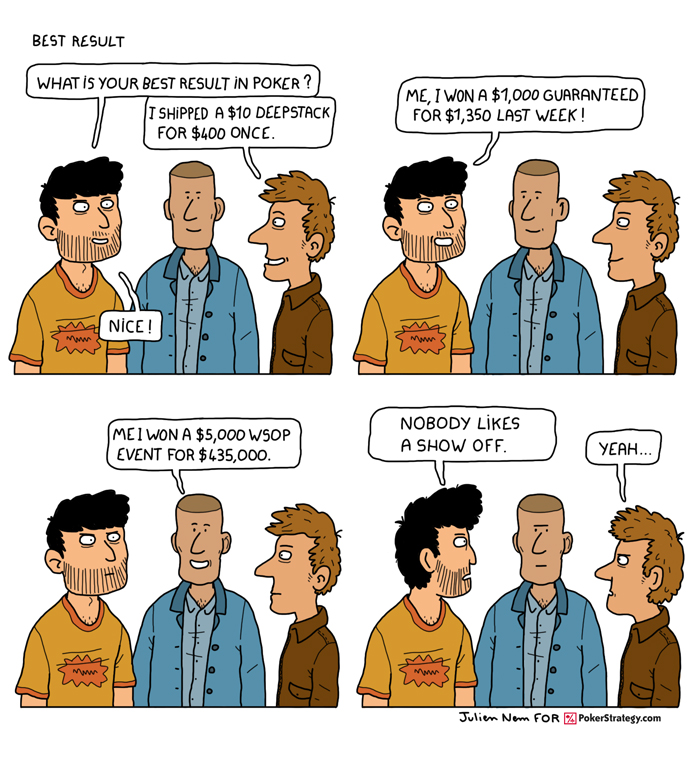 Funny Poker Cartoons Winning