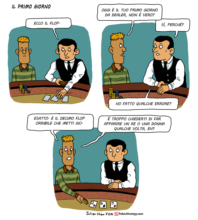 Vignette Divertenti sul Poker Dealer