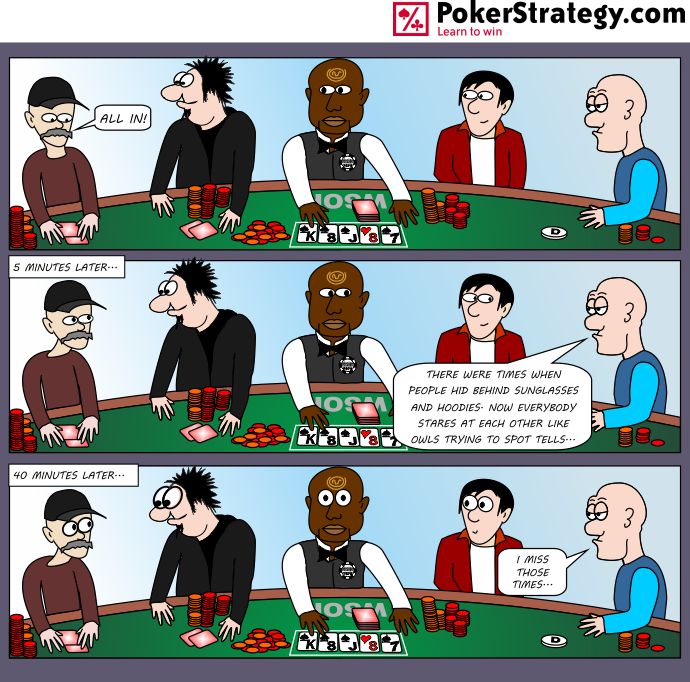 Lustige Pokercartoons Tells