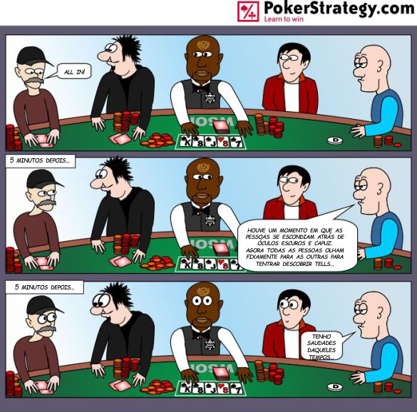 Tirinhas de poker divertidas Tells