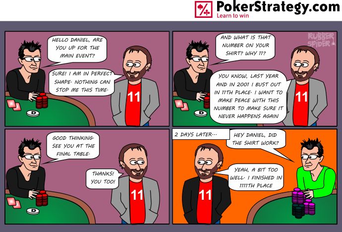 Lustige Pokercartoons Negreanu