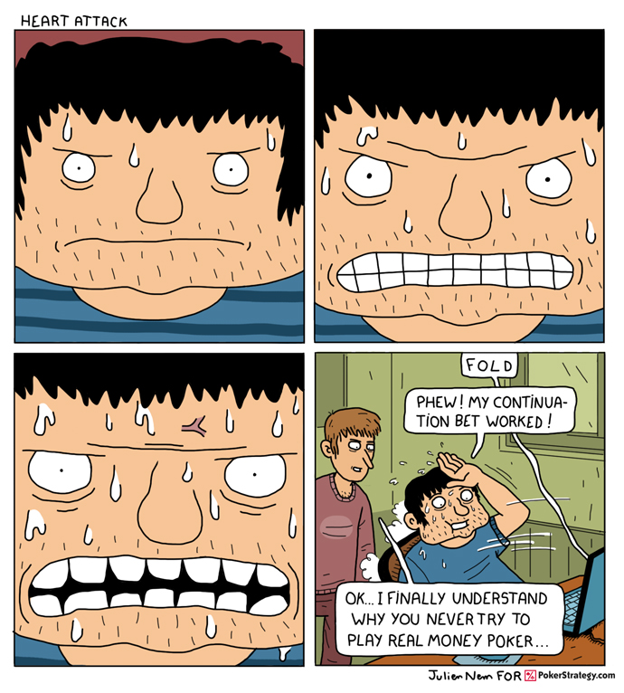 Funny Poker Cartoons Stress