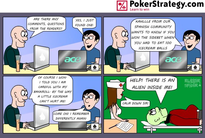 Lustige Pokercartoons Sidebet
