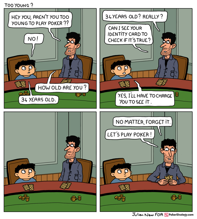 Lustige Pokercartoons Young