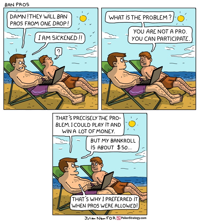 Lustige Pokercartoons High Roller
