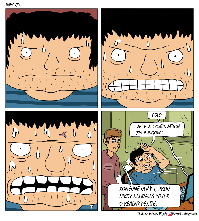 Vtipn&yacute; pokerov&yacute; komiks Stres