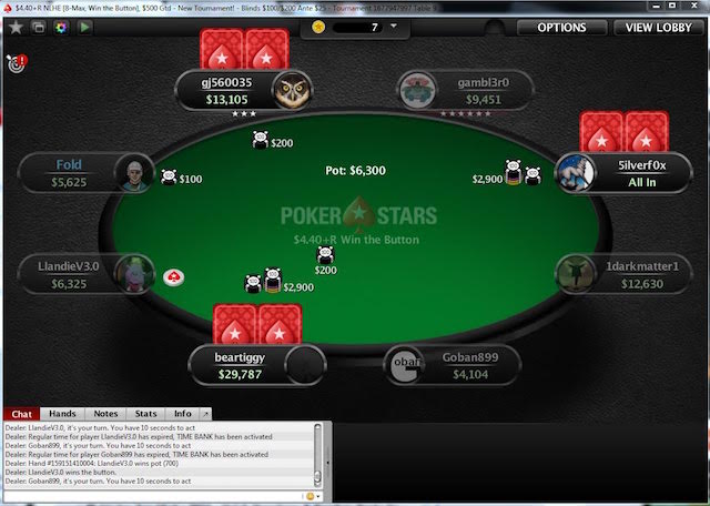 win the button pokerstars