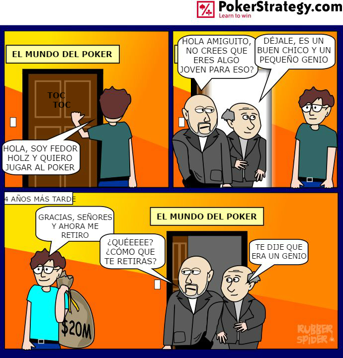 Tiras de poker divertidas Holz